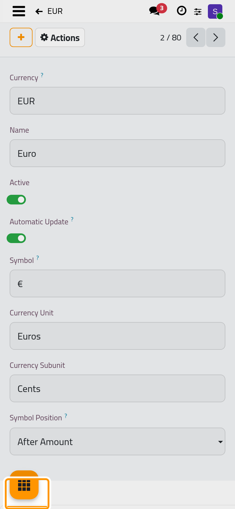 The Rates tab lists one rate per date and company.