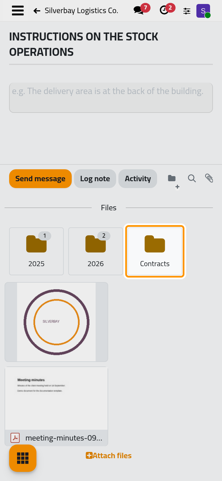 The new folder, saved with its name, after the two others.